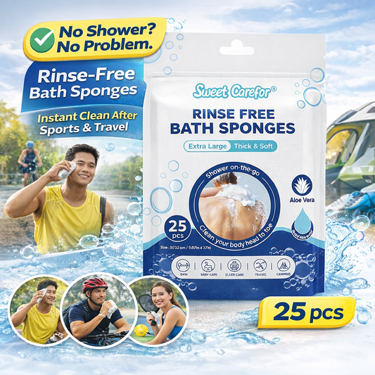 Sweet Carefor® Rinse-Free Bath Sponges (25 pcs)